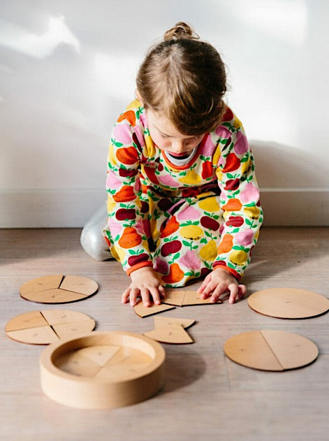 Learning Fractions Puzzle Set 56pcs