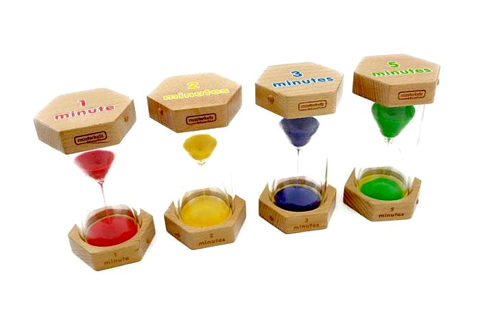 Wooden Sand Timers 4pcs