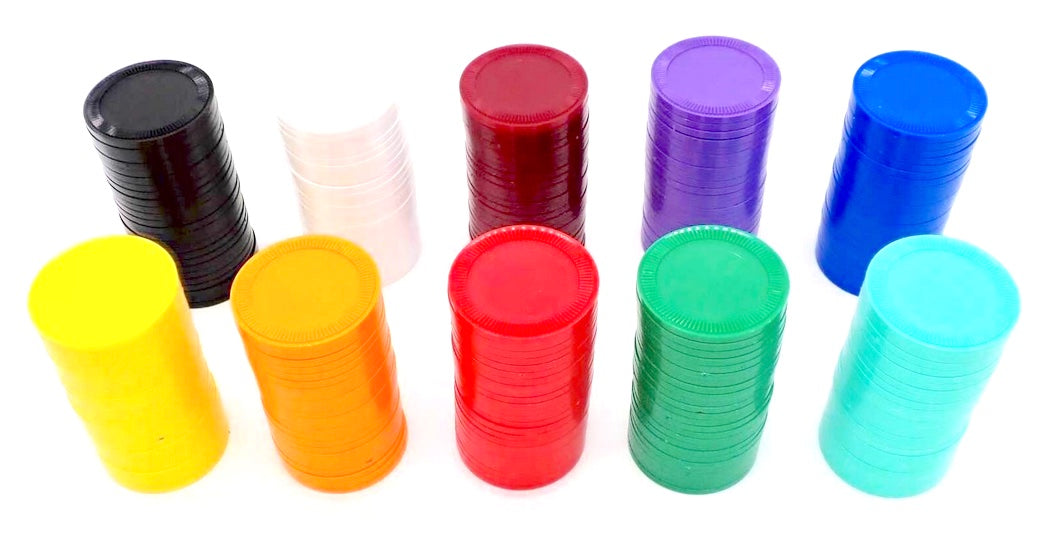 Stackable Multicolour Counters 38mm x 250pcs