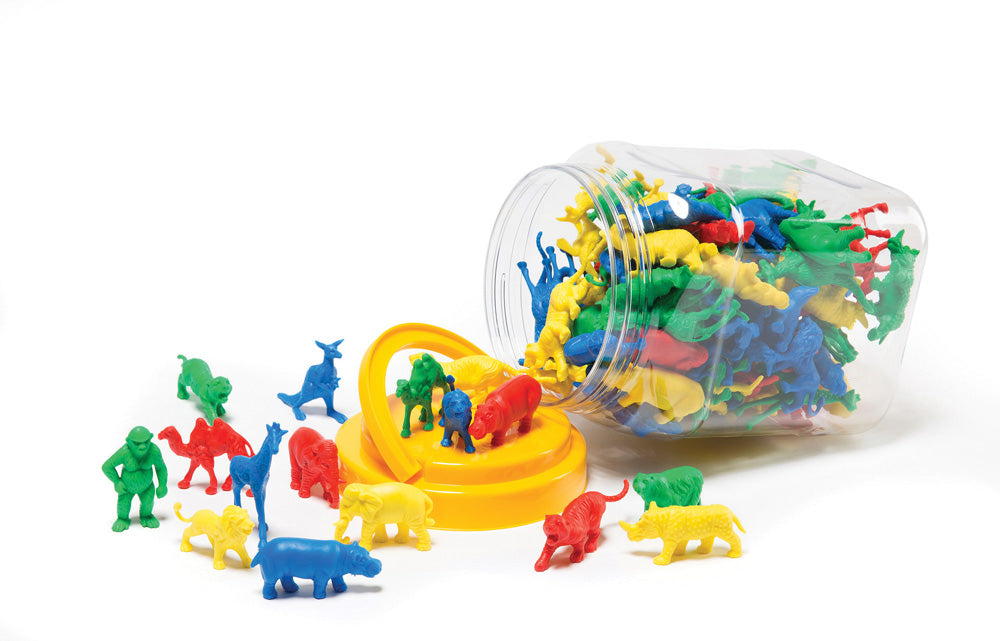 Wild Animal Counters in Jar 40pcs