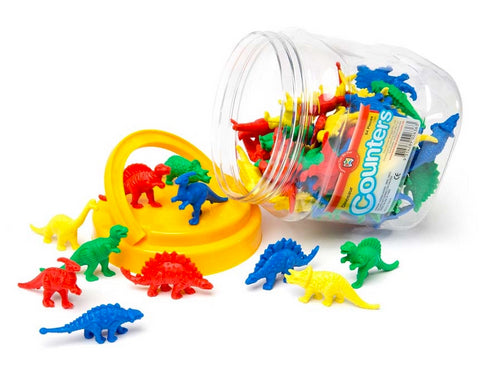 Dinosaur Counters in Jar 64pcs