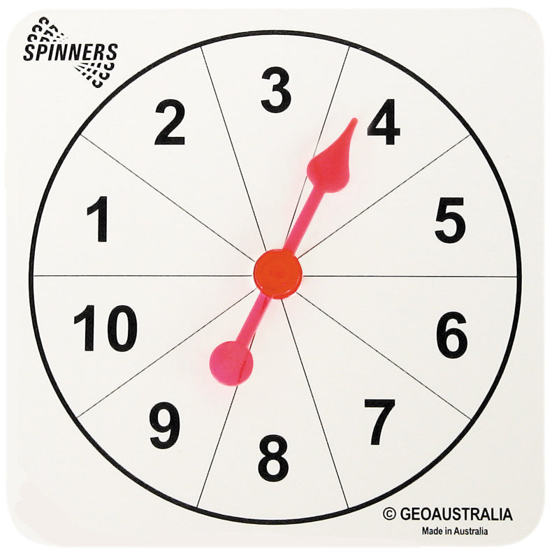 Spinners Numeral One to Ten 10pcs
