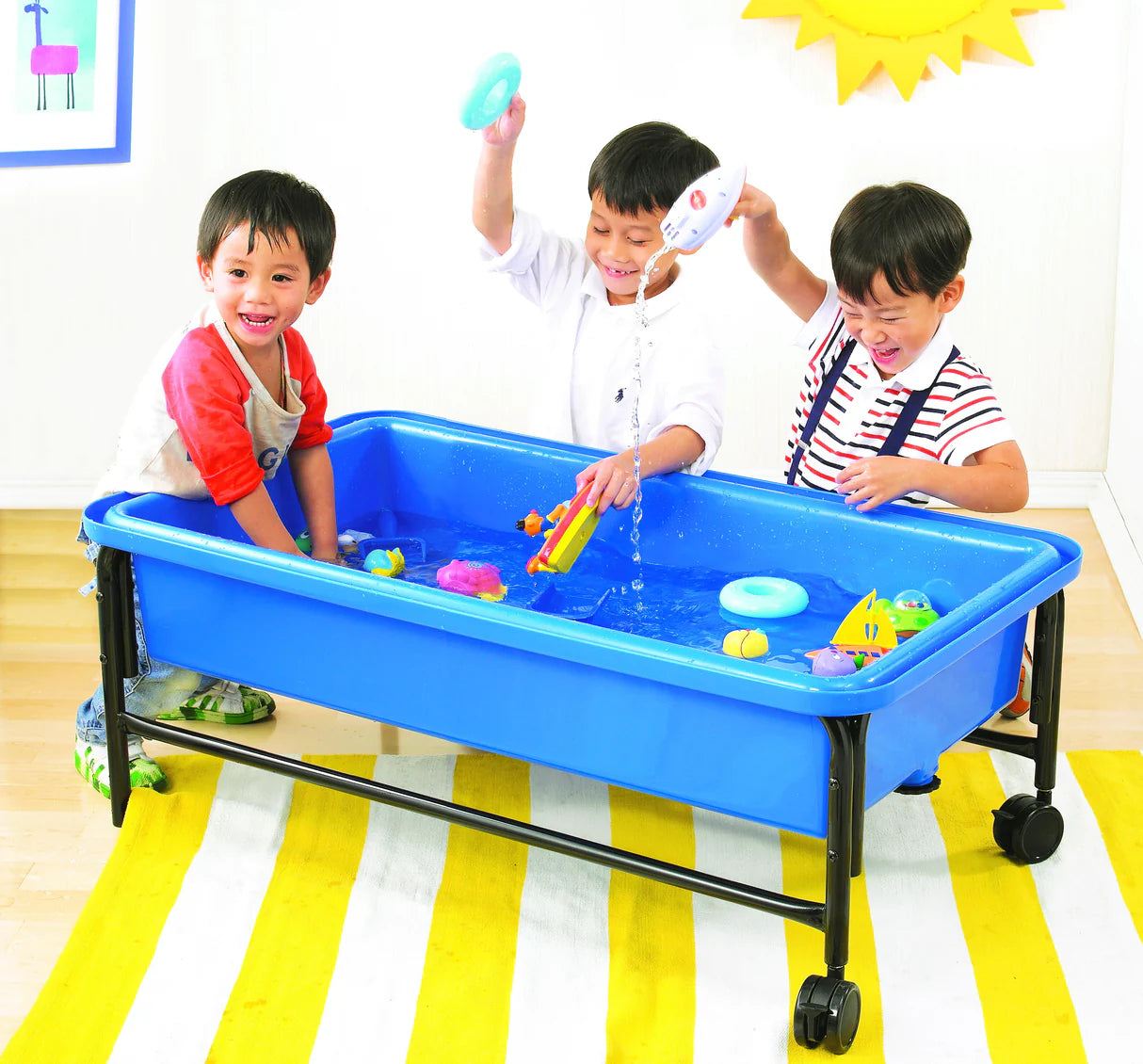 Sand and Water Playtray and Frame Blue 58cmH