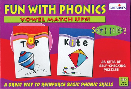 Fun With Phonics Vowel Matchups Game
