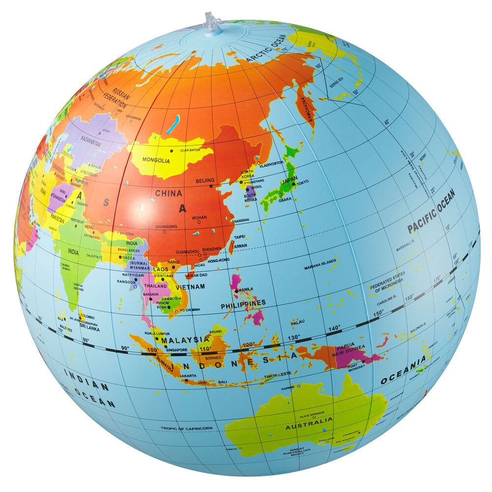 Geo Political Inflatable Globe 50cm