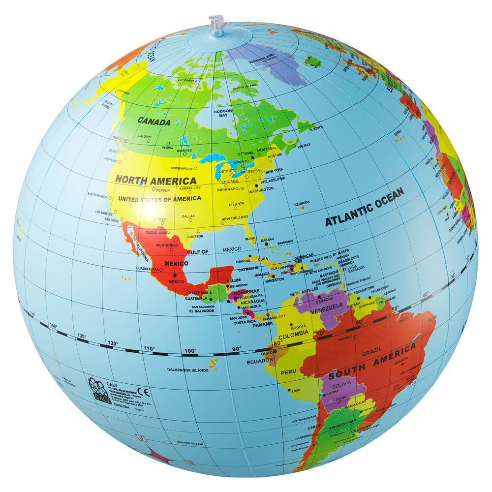 Geo Political Inflatable Globe 50cm