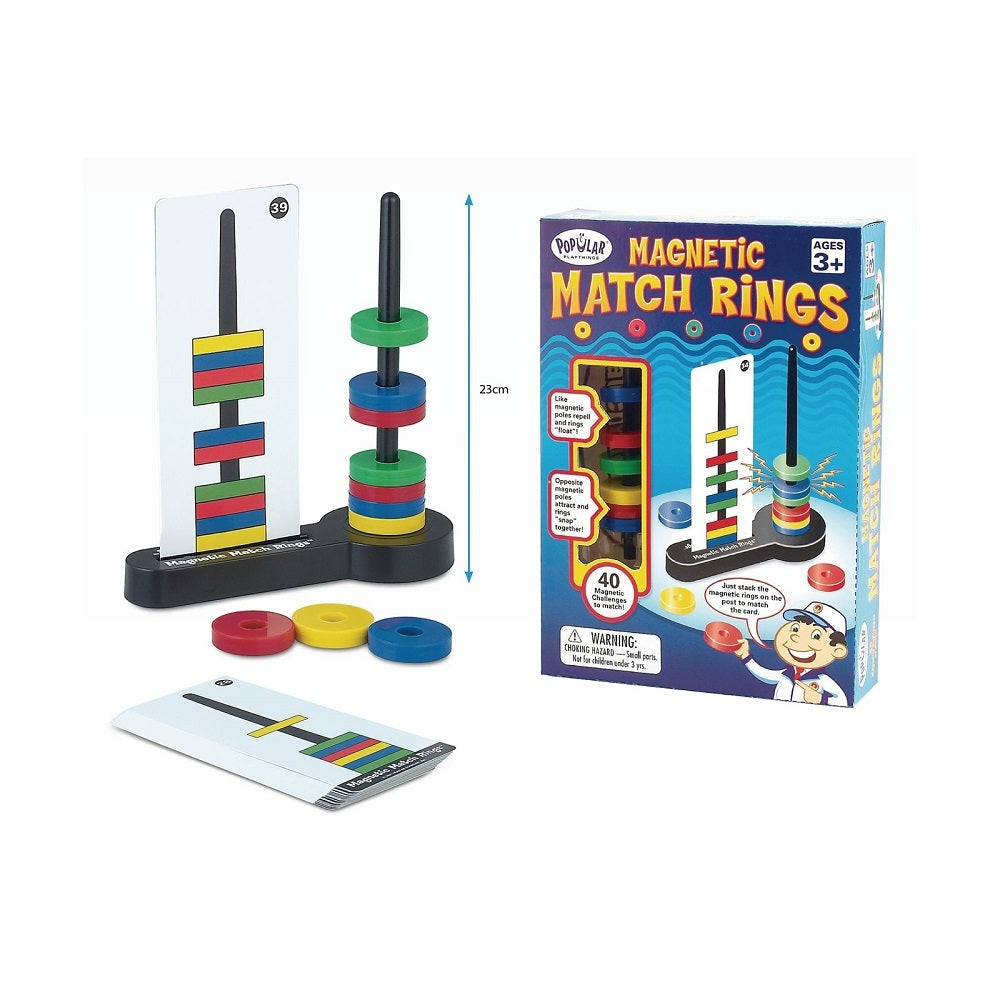 Floating Ring Magnets 10pcs and 40 Work Cards