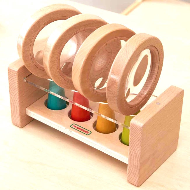 Wooden Magnifiers With Stand 4pcs