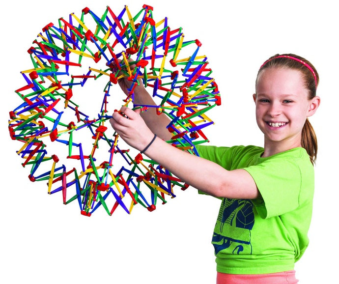 Jumbo Transforming Hoberman Sphere – Expanding 80cm Sensory Toy