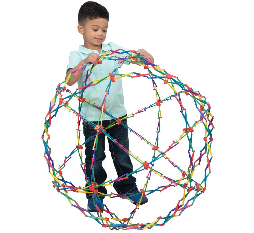 Jumbo Transforming Hoberman Sphere – Expanding 80cm Sensory Toy