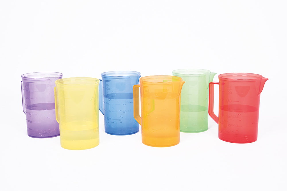 Translucent Colour Jugs 6pcs
