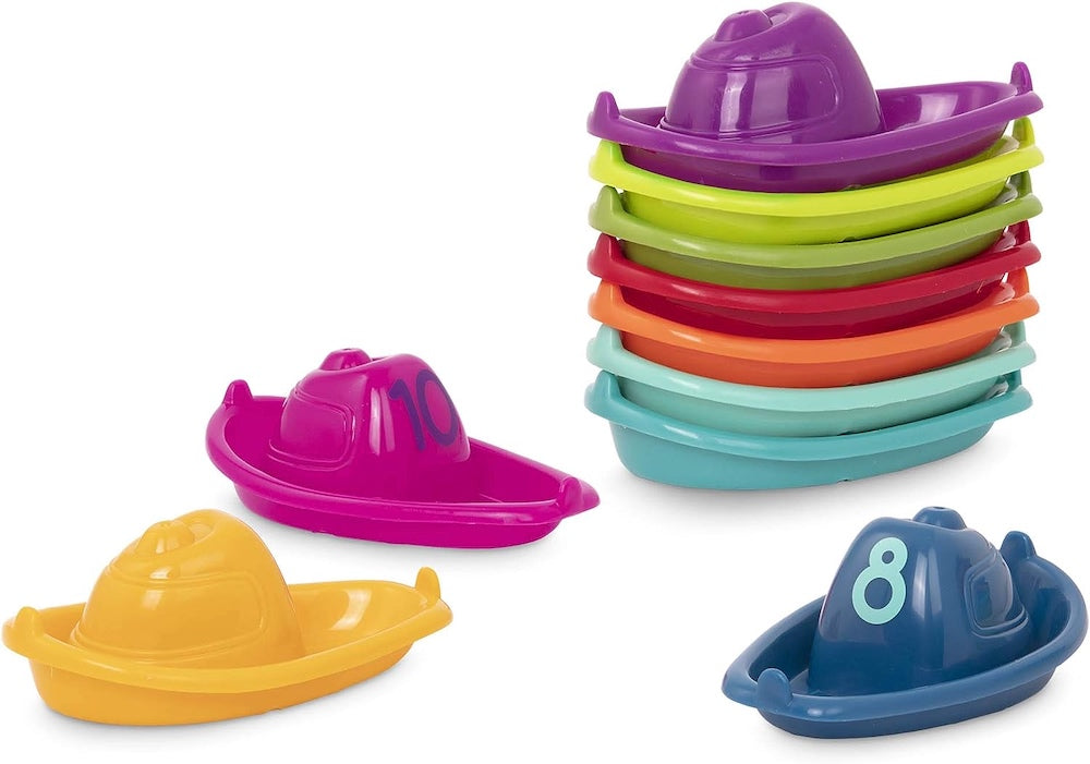 Stacking Number Boats 10pcs