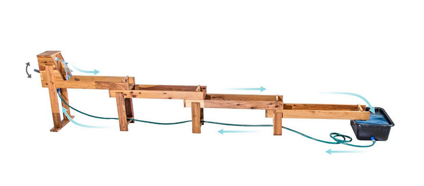 Pumphouse Cascading Timber Waterways