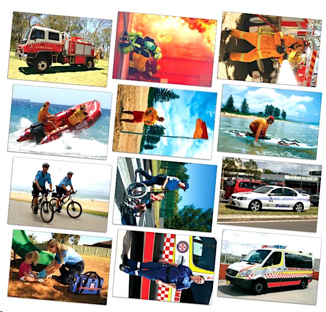 Emergency Services Posters Set of 12