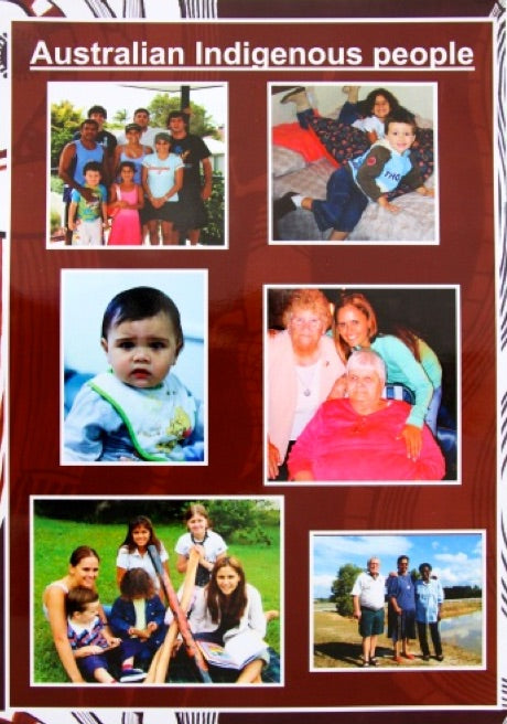 Australian Indigenous People Laminated A3 Poster