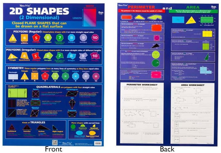 2D Shapes Double-Sided Poster