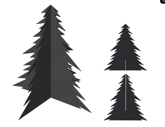 Scratch Art 3D Christmas Trees 20pcs