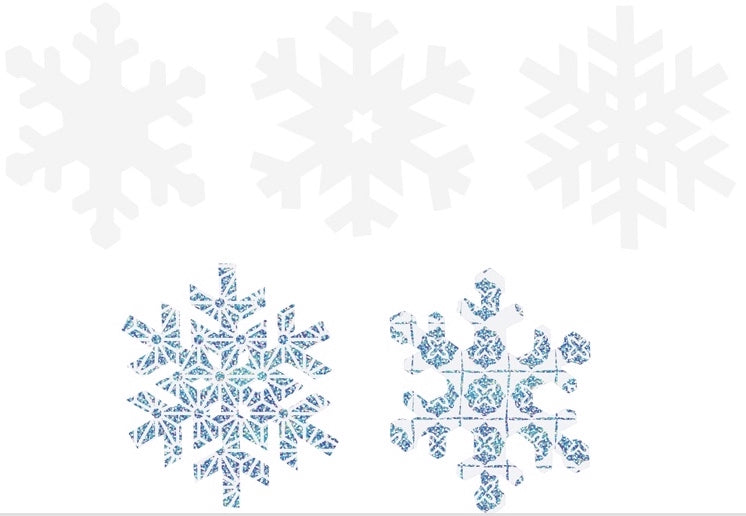 Scratch Art Snowflakes 30pcs