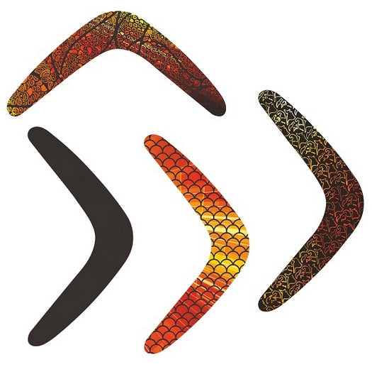 Scratch Art Boomerangs 30pcs