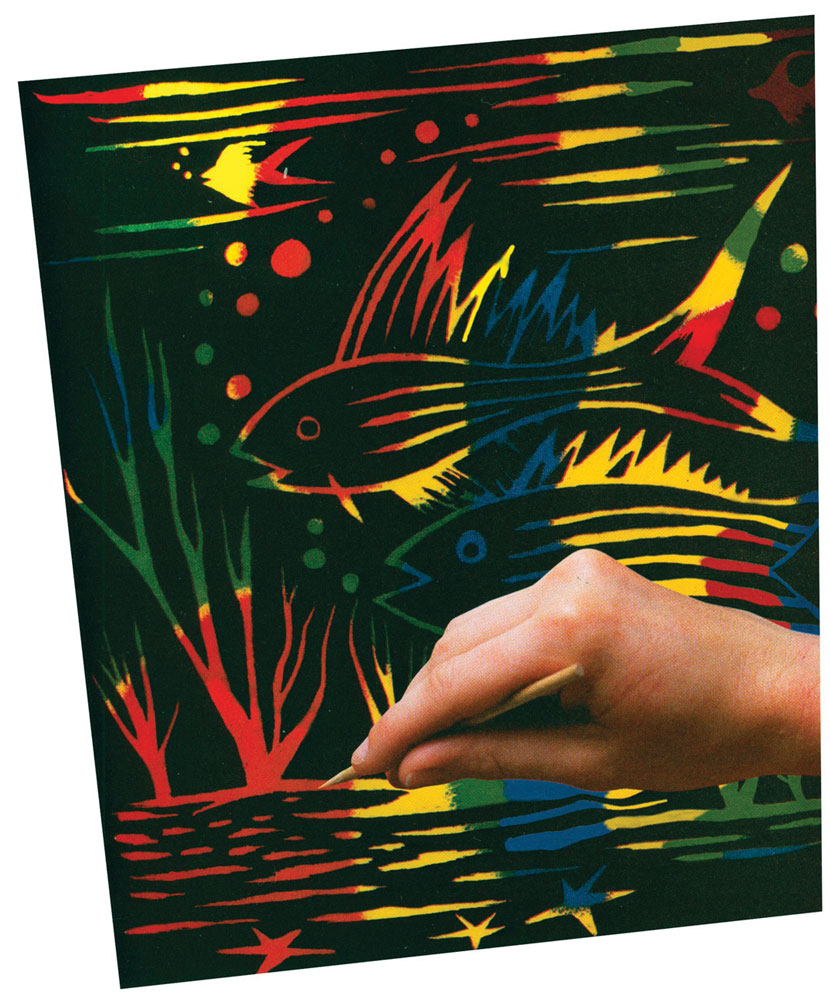 Scratch Art A4 Cards 12pcs