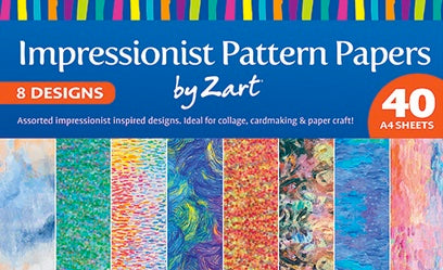 Impressionist Pattern Paper 40pcs