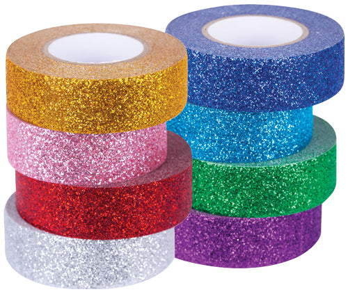 Washi Tape Glitter 8pcs