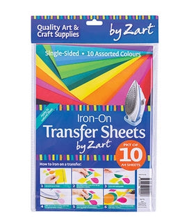 Iron-On Colour Sheets A4 10pcs