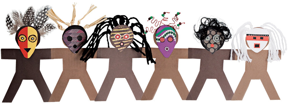 Cardboard Fold Up People 25pcs