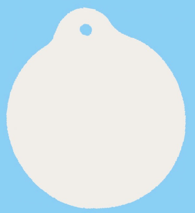 Cardboard Baubles 30pcs and 36 Assorted Ribbons