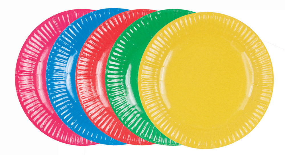 Coloured Paper Plates 23cm x 50pcs