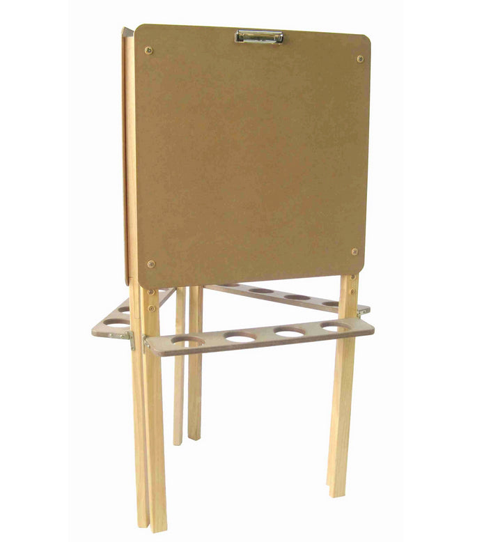 Three-Sided Wooden Easel 121cmH