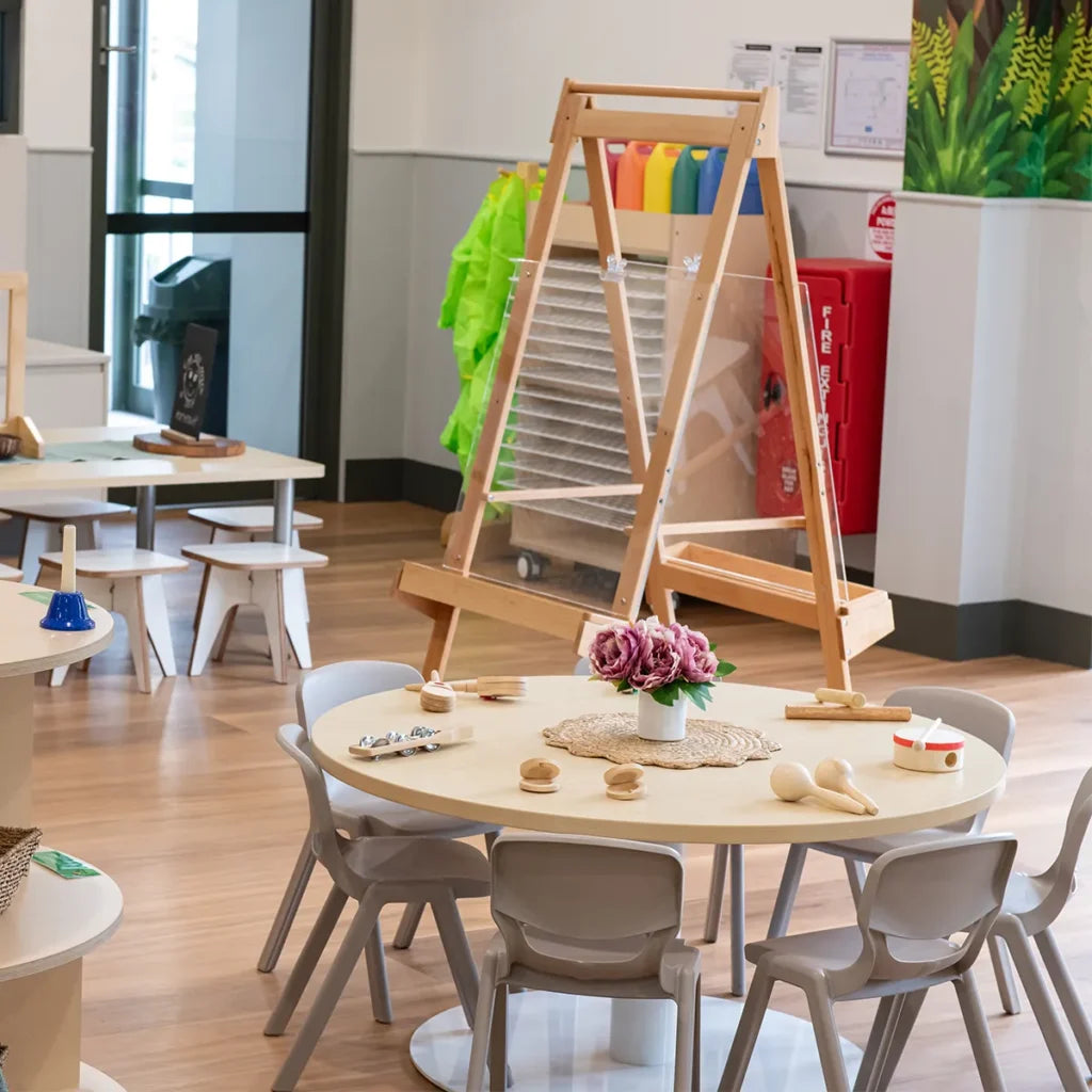 Clear Perspex Art Easel with Timber Frame