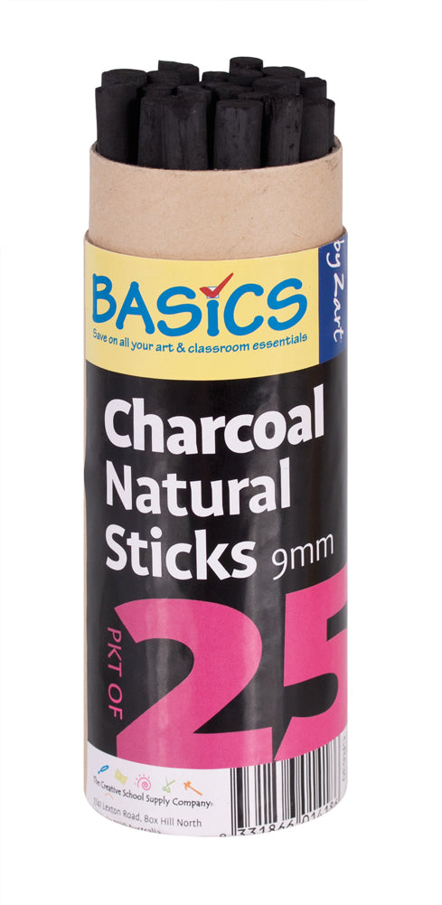 Thick Natural Charcoal Sticks 25pcs