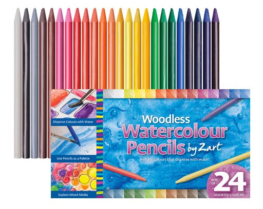 Woodless Watercolour Pencils 24pcs