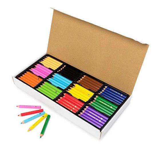 Stubby Hexagonal Pencils Jumbo Class Pack 120pcs