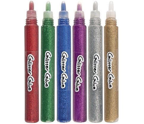 Glitter Glue Pens 6pcs