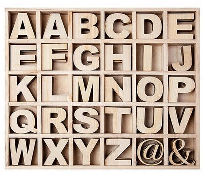 Wooden Alphabet Box 150pcs
