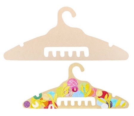 Fibre Board Coat Hanger 5pcs