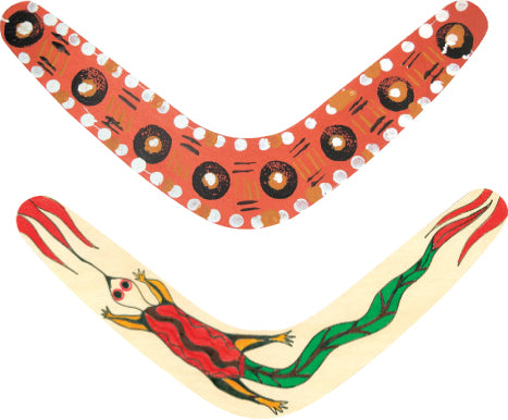 Wooden Decorating Boomerangs 10pcs