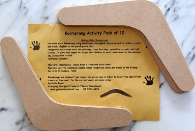 Decorate Your Own Boomerangs 10pcs
