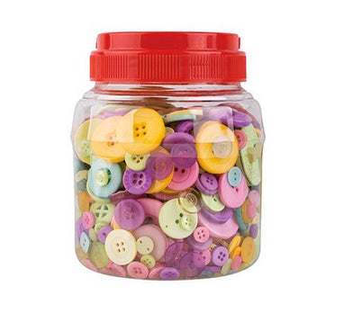 Bulk Pastel Buttons Assortment 600g