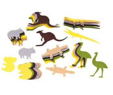 Felt Australian Animals 50pcs