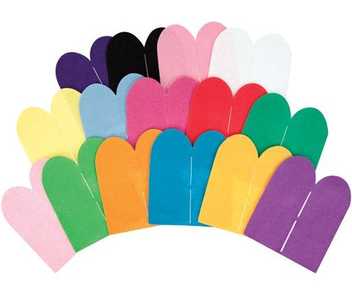 Blank Felt Finger Puppets 30pcs