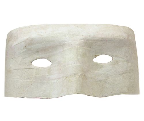Papier Mache Half Face Mask