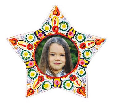 Clay Photo Frames Stars 10pcs