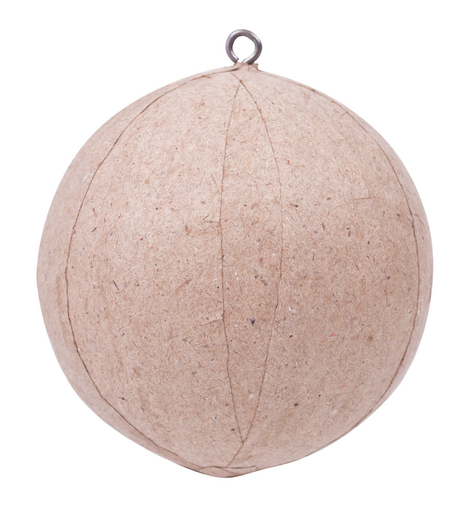 Papier Mache 3D Baubles 9pcs