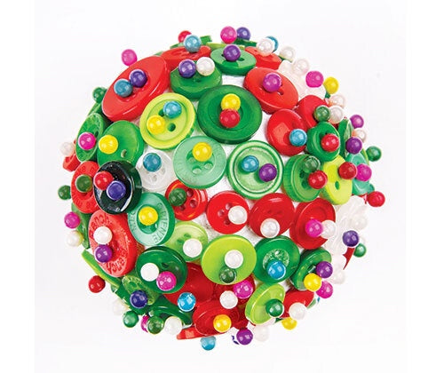 Handmade Cotton Mache 6.5cm Balls 10pcs