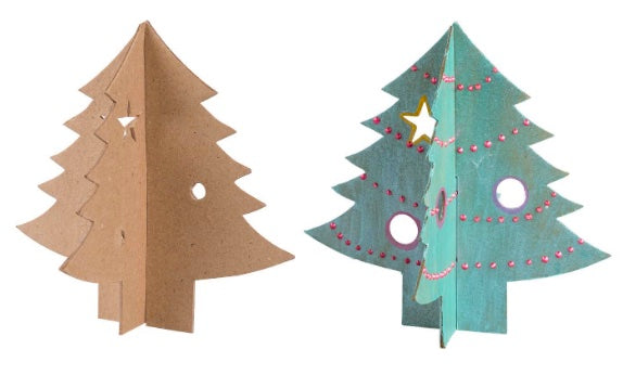 Papier Mache 3D Trees 10pcs