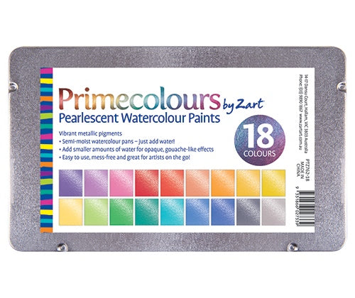 Pearlescent Watercolours Set 18 Colours