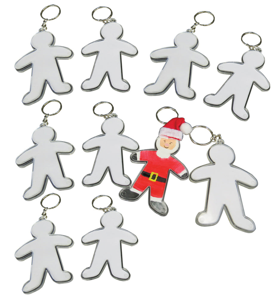 Clear Plastic Personal Key Tags 10pcs